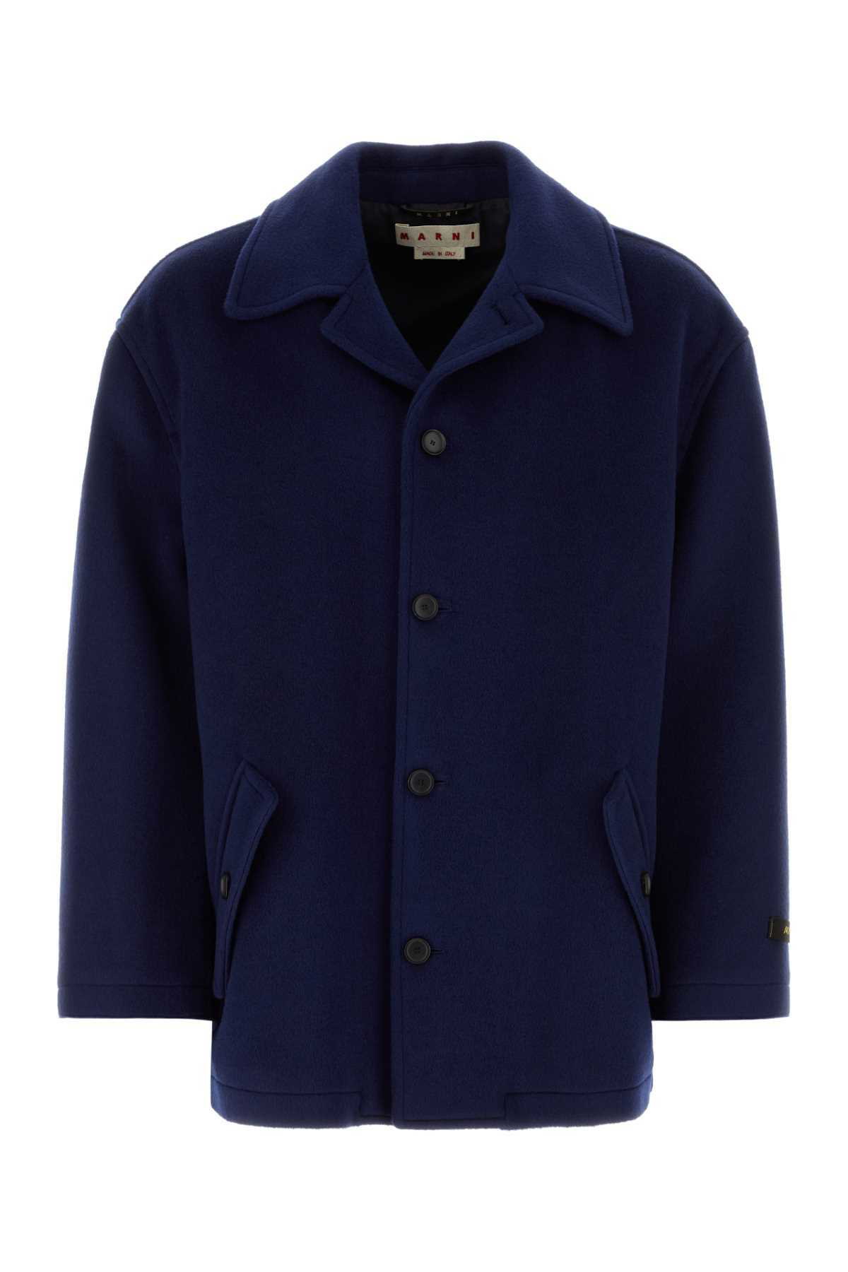 Marni Men's Zip Through Work Jacket in Leaf Green Marni