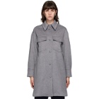 Stella McCartney Grey Wool Kerry Coat