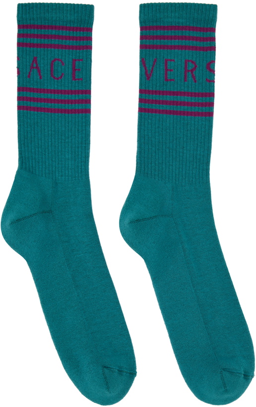 Photo: Versace Blue Athletic Socks