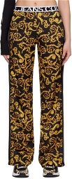 Versace Jeans Couture Black & Yellow Graphic Sweatpants