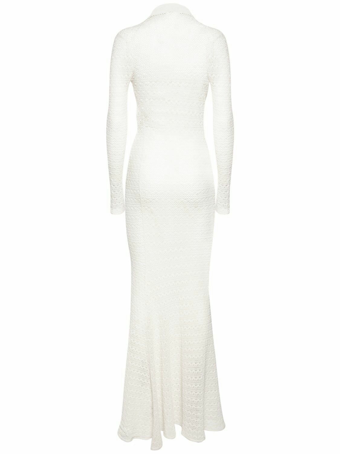 TOM FORD - Openwork Turtleneck L/s Maxi Dress TOM FORD