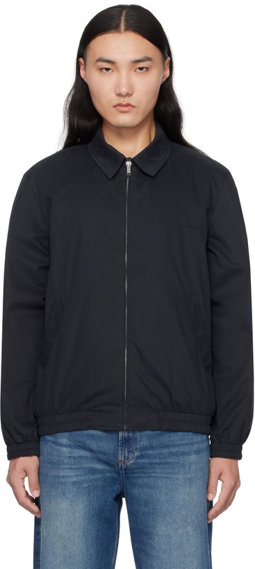 Photo: A.P.C. Navy Gilbert Bomber Jacket