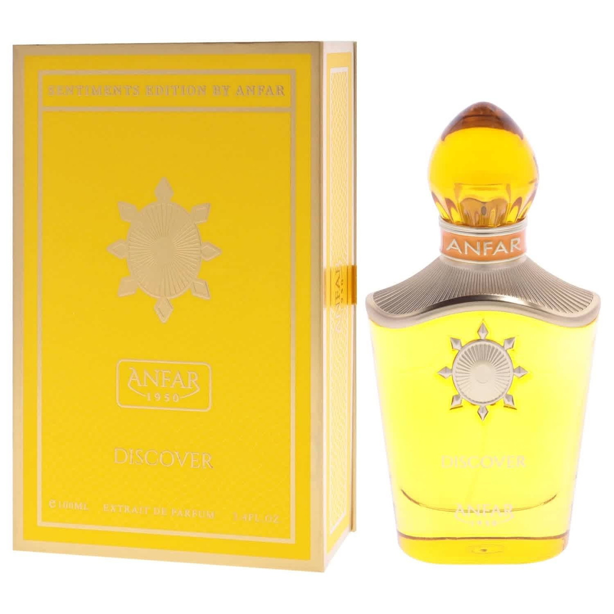 Anfar Mens Discover Extrait de Parfum Spray 3.4 oz Fragrances 6292257644142