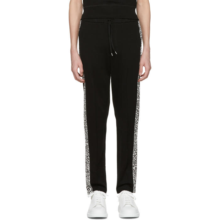 Photo: Alexander McQueen Black Leopard Lounge Pants