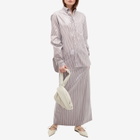 Saks Potts Women's Williams Sequin Stripe Shirt in Brown Stripe Sequin