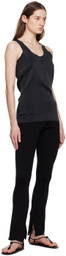 Gabriela Coll Garments Black Raw Edge Tank Top