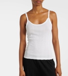 Velvet Iniku cotton-blend pointelle tank top