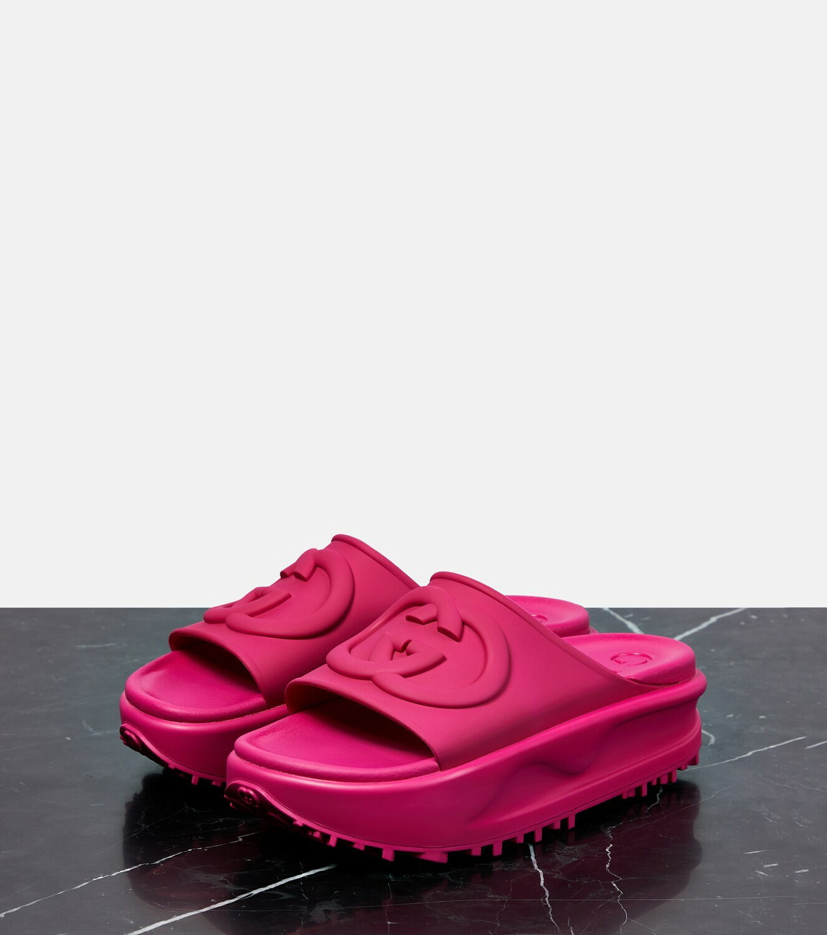 Gucci - GG rubber slides Gucci