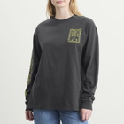 Damson Madder Women's The Reader Long Sleeve T-Shirt in Charcoal