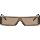 Rick Owens Brown Tower Geth Sunglasses