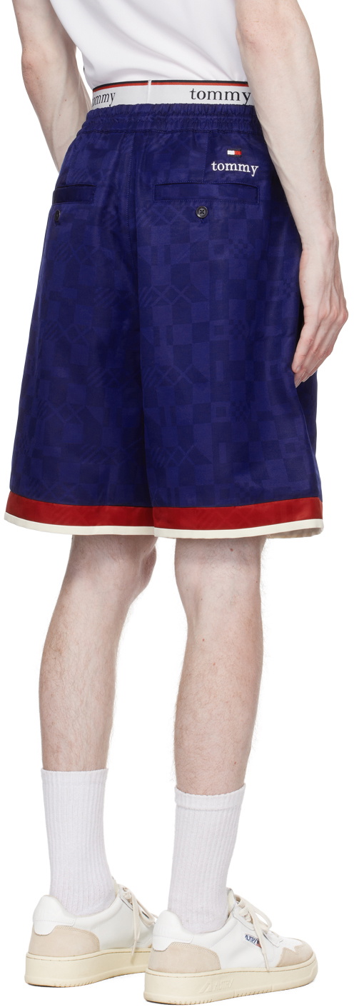 Tommy Jeans Navy Checkerboard Shorts