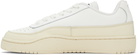 Diesel White & Beige S-Tracker-D Low Sneakers
