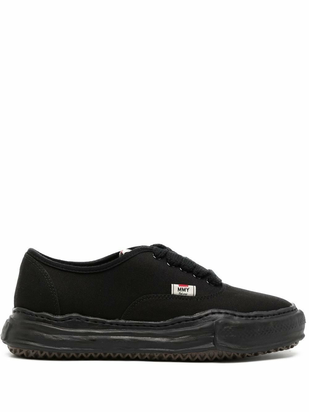 Maison MIHARA YASUHIRO Black Baker Canvas Low-Top Sneakers