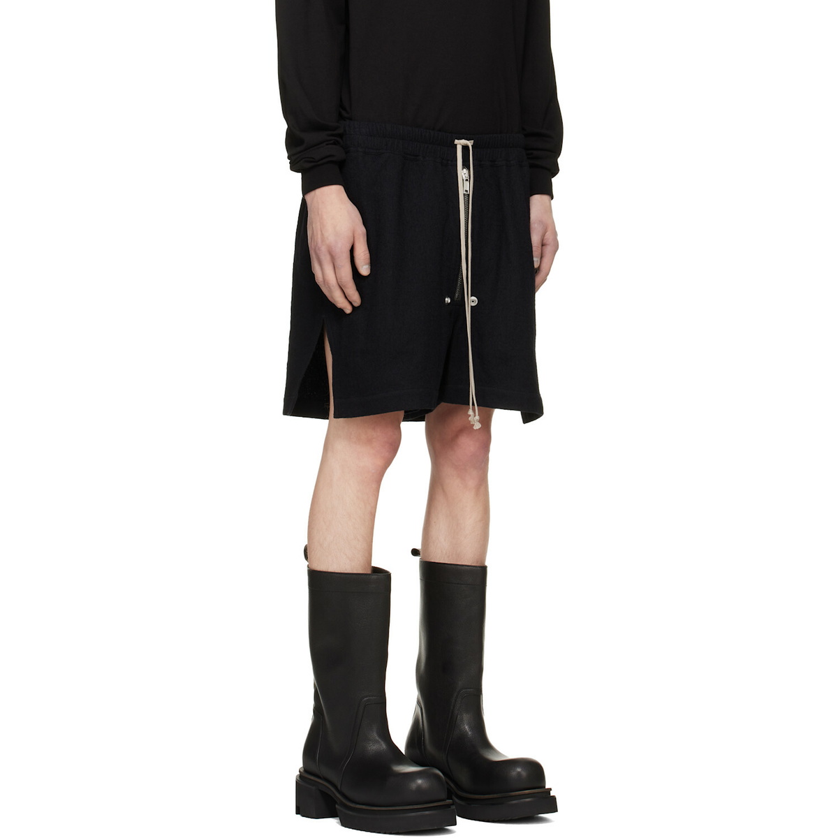Rick Owens Black Tower Bela Boxers Shorts