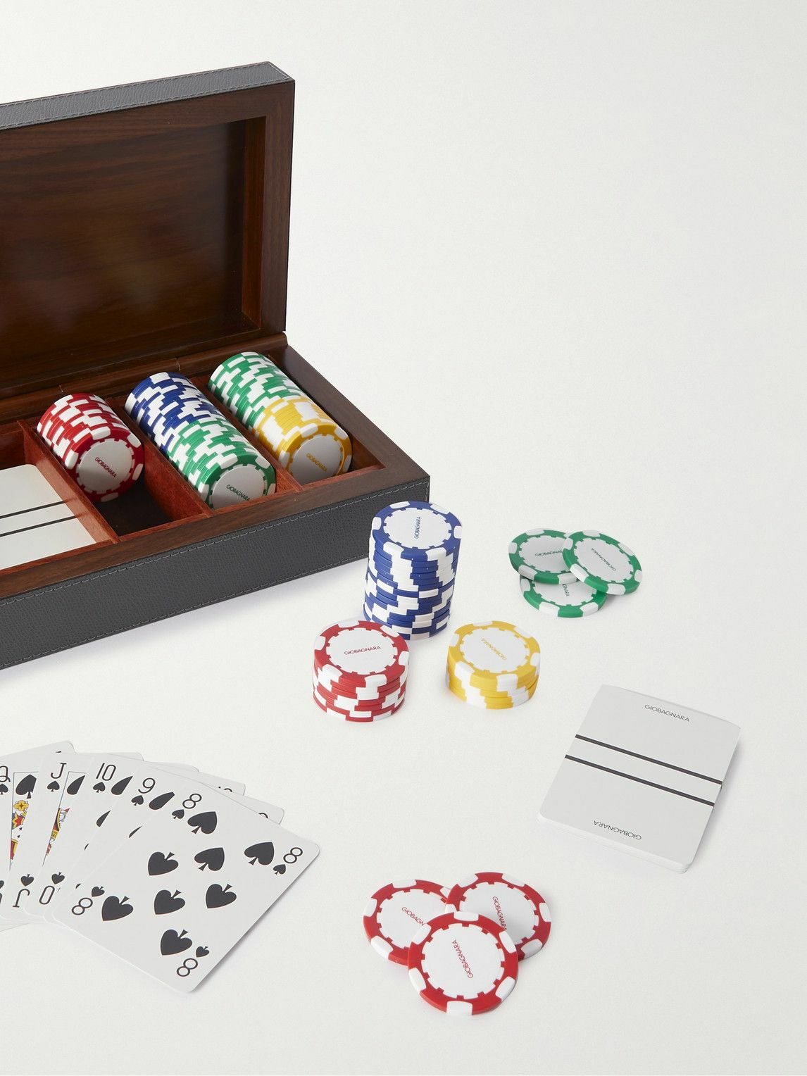 Poker Set Case Giobagnara in Leather