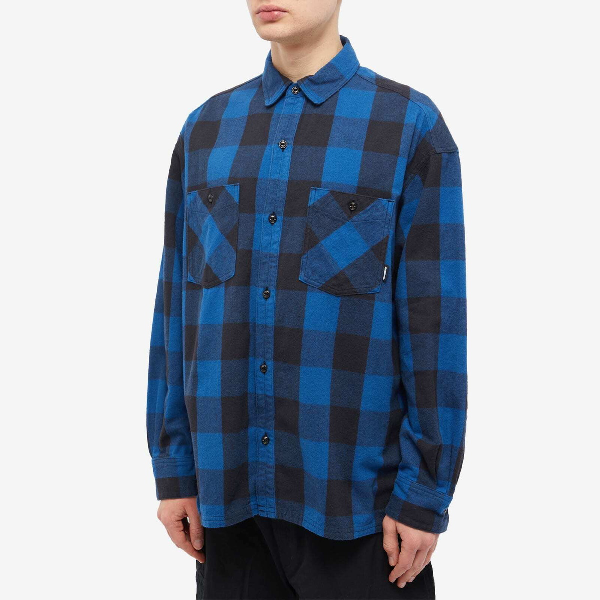 Neighborhood Men's Buffalo Check Shirt in Blue Neighborhood