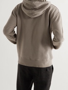 FOLK - Loopback Cotton-Jersey Hoodie - Neutrals - 5