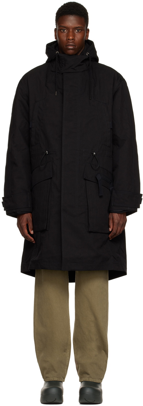 Jacquemus Black Le Papier 'Le Parka Cozi' Coat Jacquemus