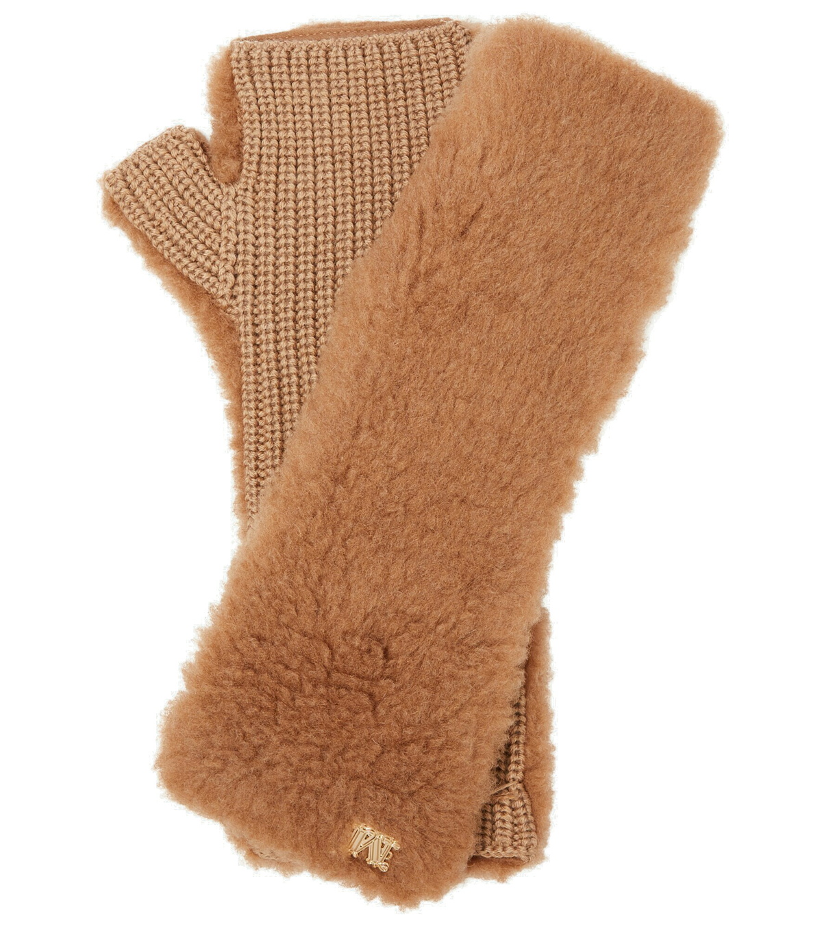 Max Mara - Manny fingerless teddy gloves Max Mara