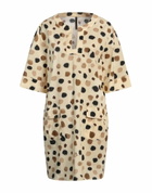 Manila Grace Womens Mini dress Sand