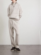 Loro Piana - Straight-Leg Wool-Blend Sweatpants - Neutrals