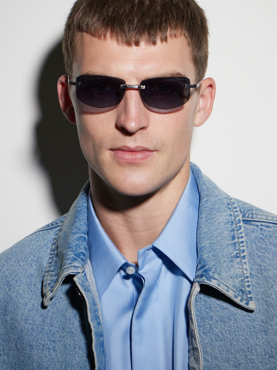 DITA - Trysim.75 Square-Frame Silver-Tone Titanium Sunglasses