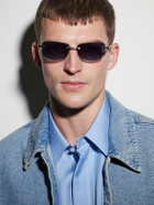DITA - Trysim.75 Square-Frame Silver-Tone Titanium Sunglasses