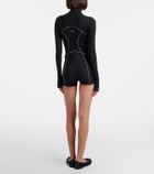 Balenciaga Logo zip-up bodysuit