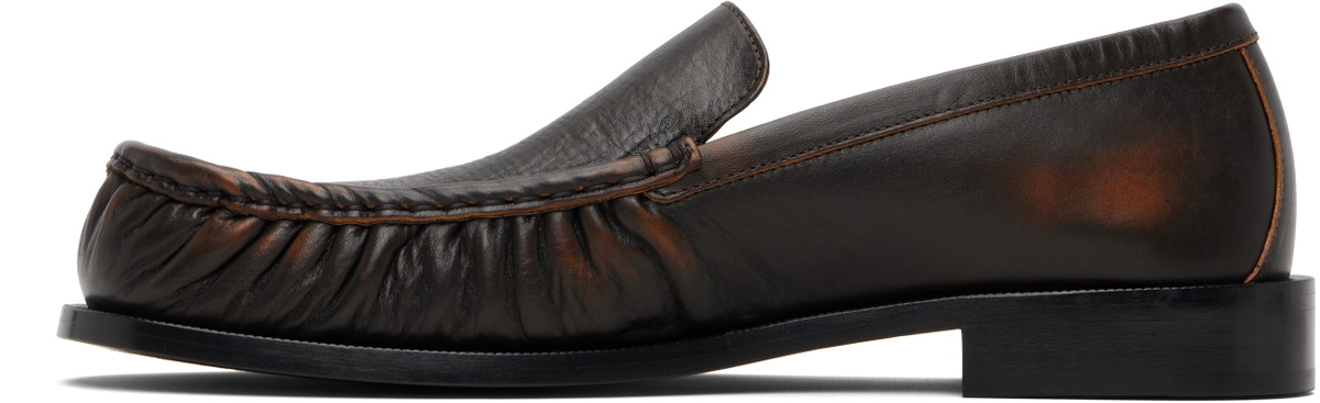 Dries Van Noten Brown Leather Loafers