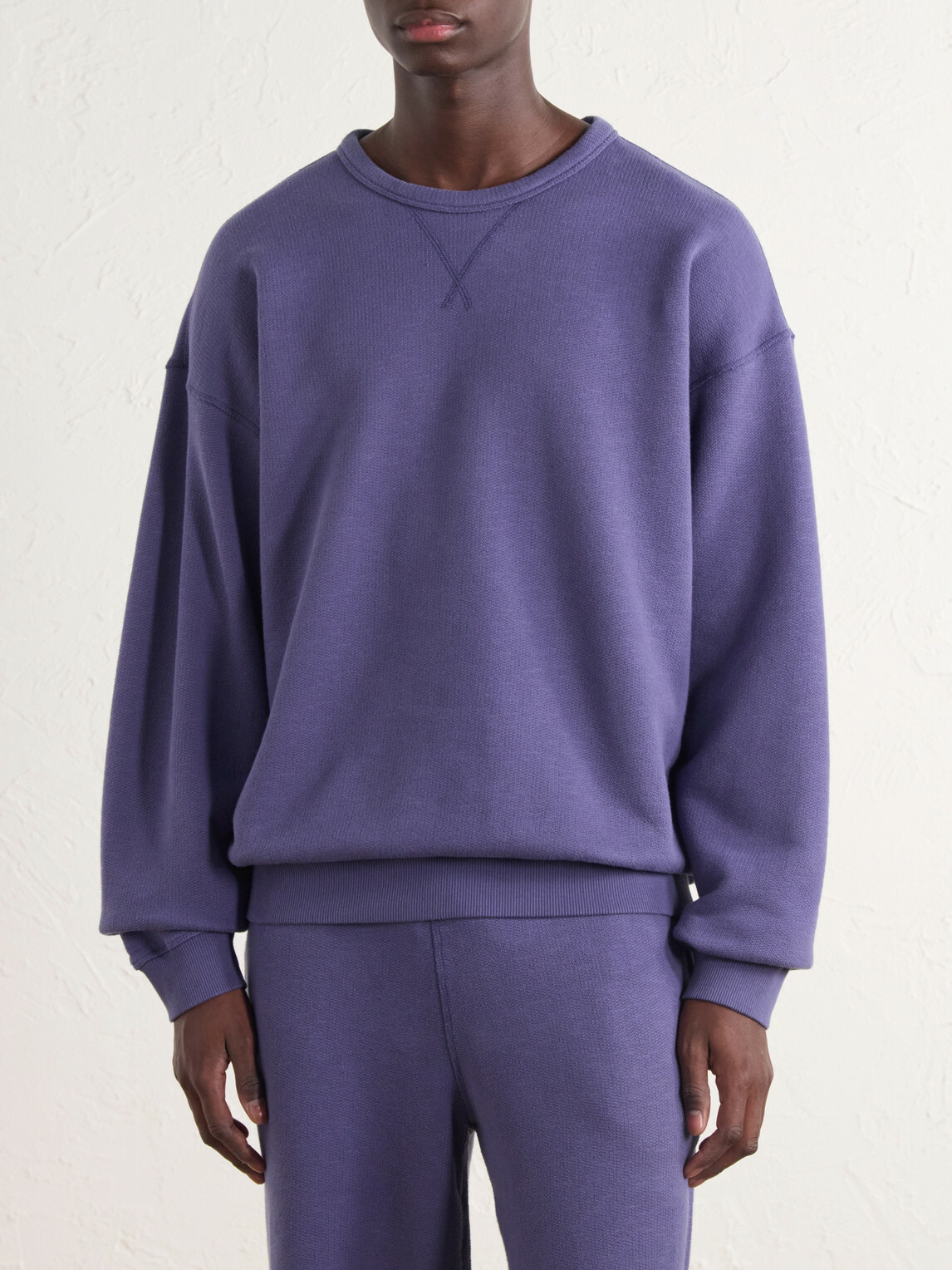 Aimé Leon Dore - Marina Cotton-Jersey Sweatshirt - Blue