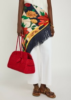 LA Double J Reversible Printed Fringed Scarf - Multicoloured - One Size