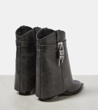 Givenchy Shark Lock leather ankle boots