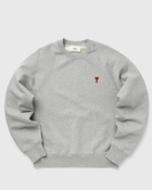 Ami Paris Red Ami De Coeur Sweatshirt Grey - Mens - Sweatshirts