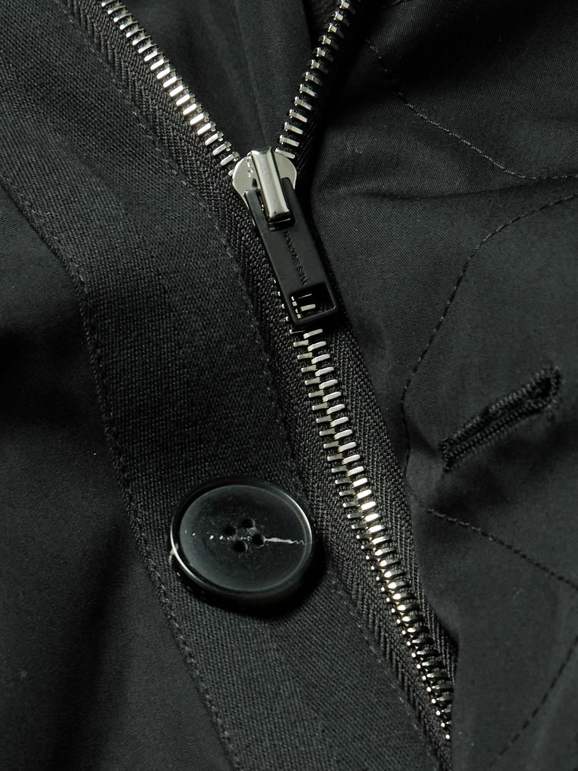 Yves Salomon - Cotton-Blend Twill Parka with Detachable Shearling Liner - Black