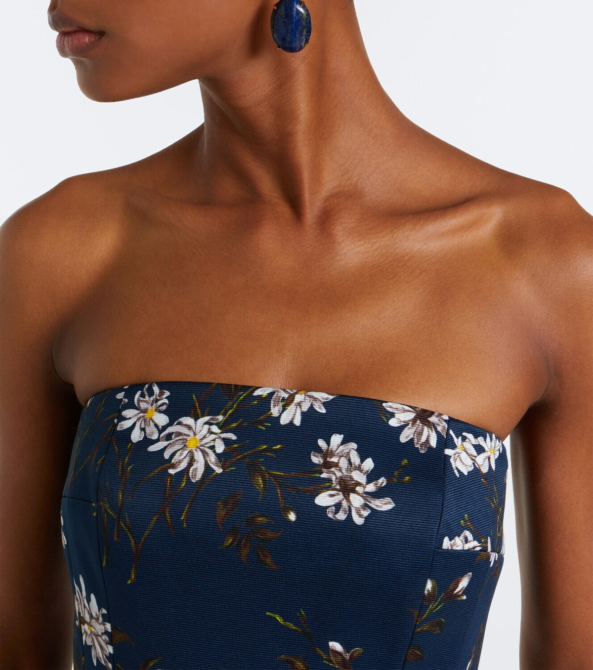 Emilia Wickstead Laelia floral bustier gown