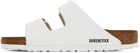 Birkenstock White Arizona Sandals