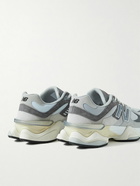 New Balance - 9060 Suede, Leather and Mesh Sneakers - Gray