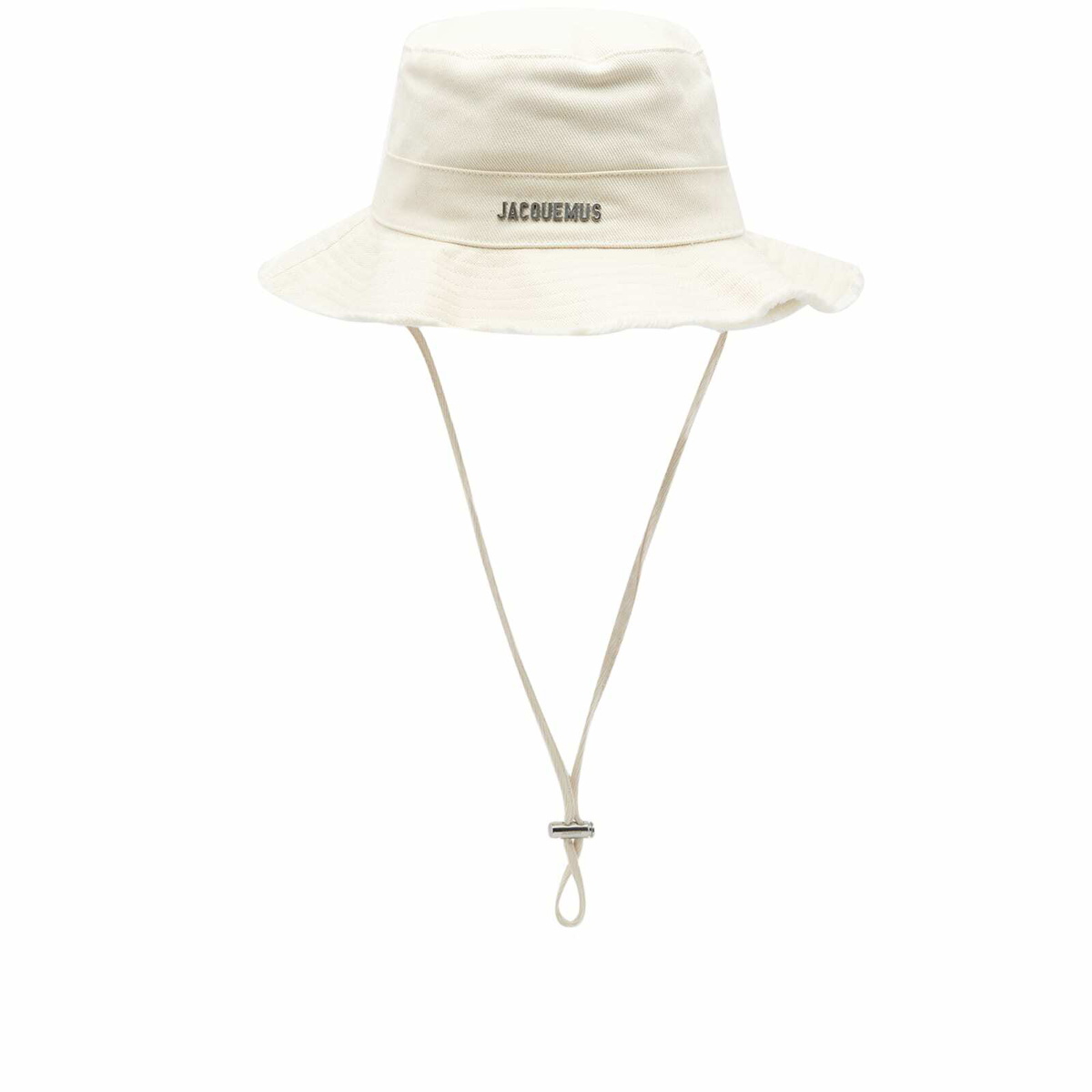 Jacquemus Men's Le Bob Artichaut Bucket Hat in Off-White Jacquemus