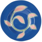 Laetitia Rouget Blue & Pink Susanna Dinner Plate