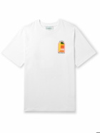 Casablanca - Gradient L'Arche Logo-Print Cotton-Jersey T-shirt - White