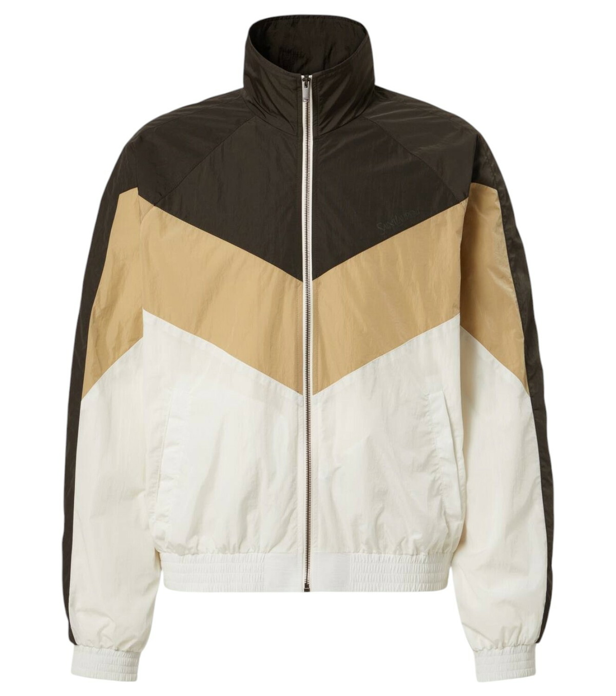 Saint Laurent Men's Aviator MA1 Jacket in Black Saint Laurent