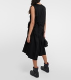 Noir Kei Ninomiya Cotton twill midi dress