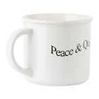 Museum of Peace and Quiet SSENSE Exclusive White Kindle Wordmark Mug