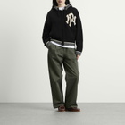 No Problemo NYP Varsity Zip Through Knit in Black