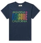 Pasadena Leisure Club - Tourist Logo-Print Cotton-Jersey T-Shirt - Blue