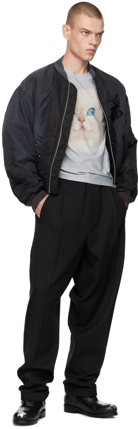 Magliano Black Virgin Wool People's Trousers