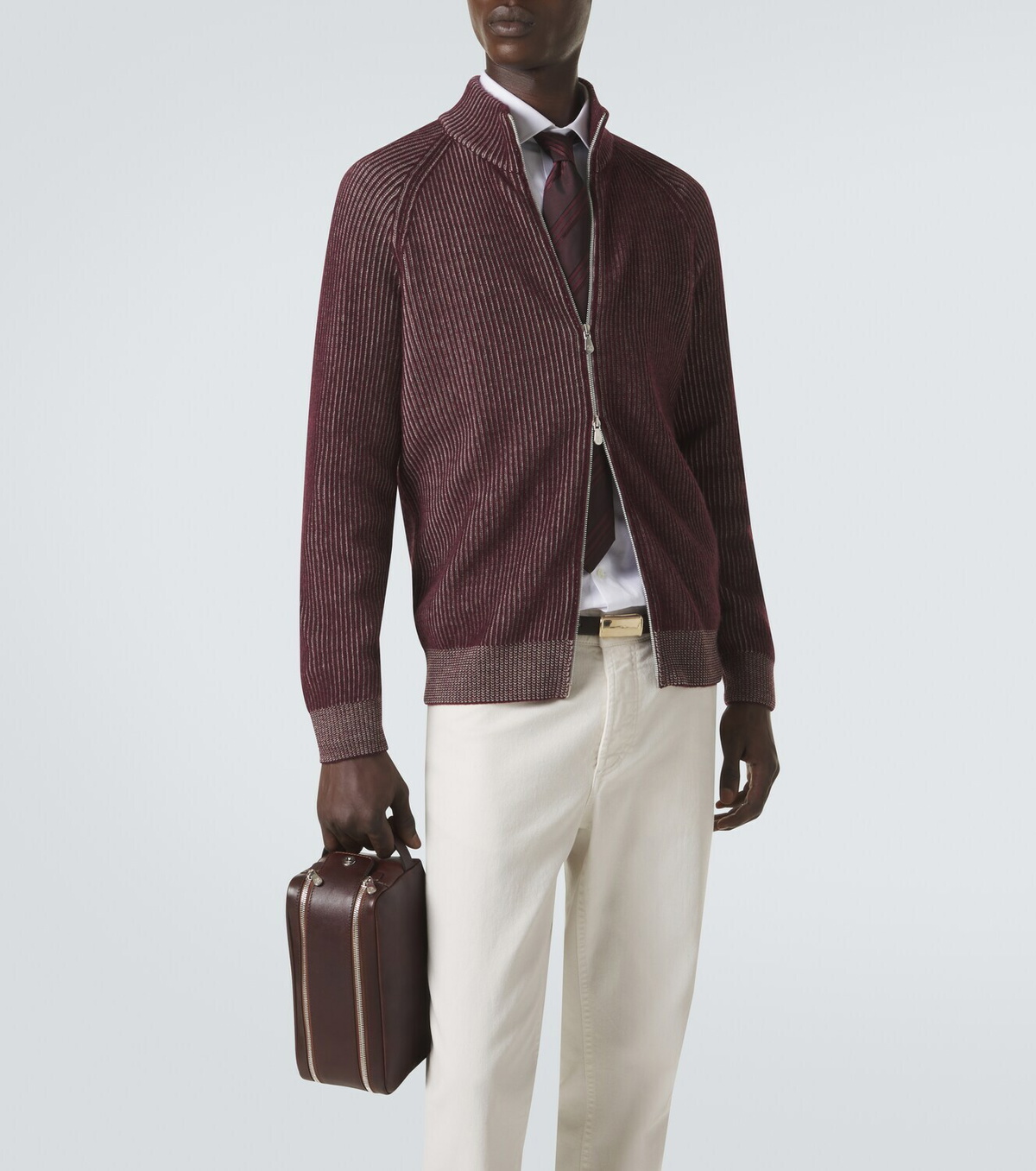 Brunello Cucinelli Leather toiletry bag