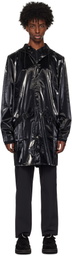 RAINS Black Long Jacket