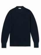 Richard James - Waffle-Knit Organic Cotton Sweater - Blue