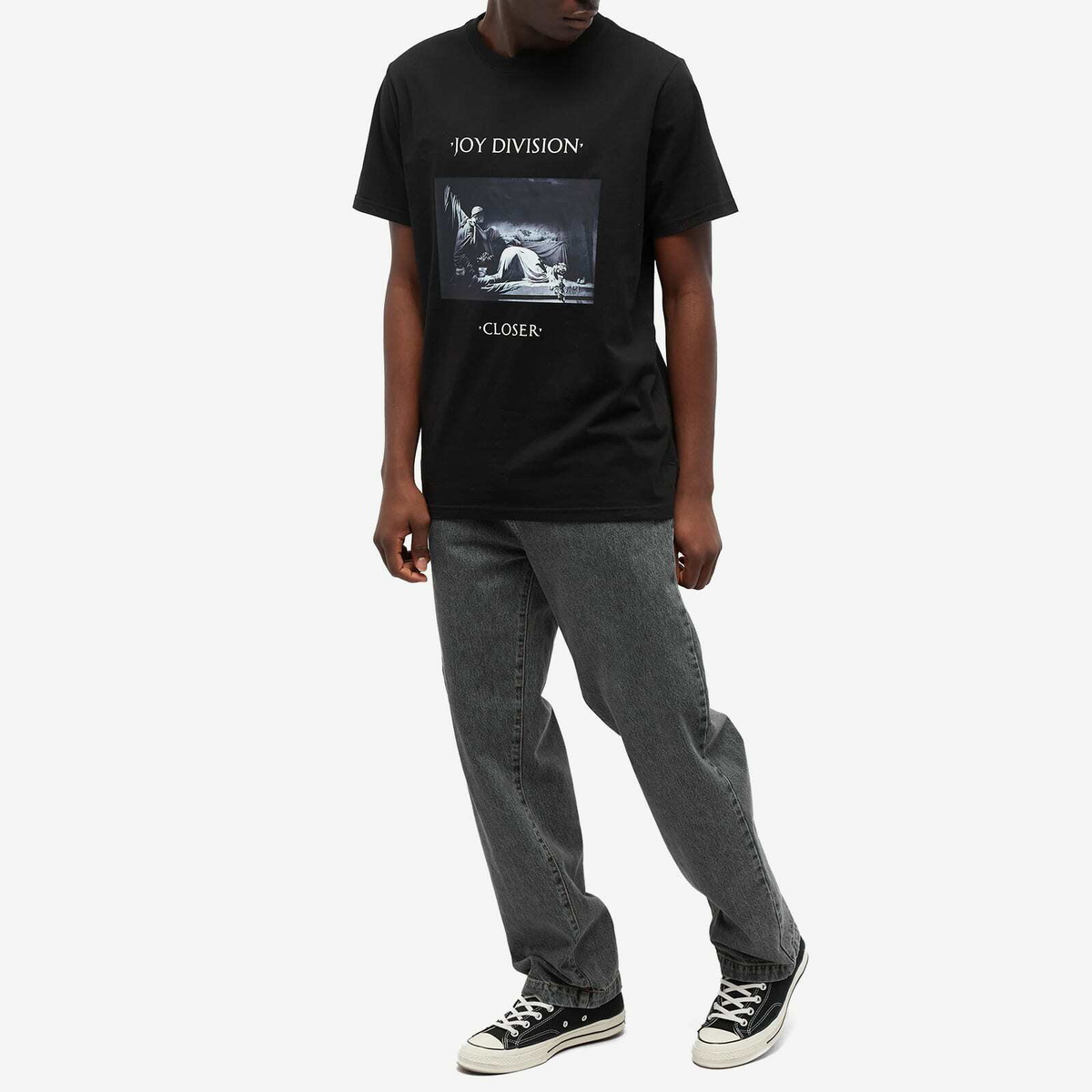 Neuw Denim Men's Joy Division Closer Band T-Shirt in Jet Black